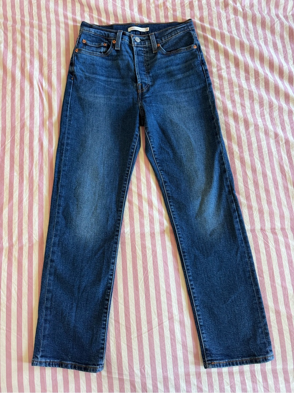 Levi's Blue Wedgie Straight Leg Women's Jeans